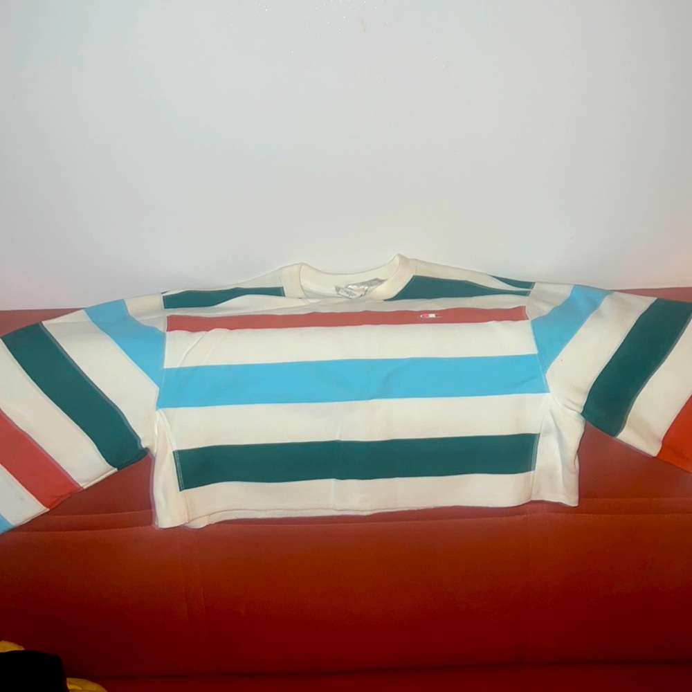 Brand new Top (Never wore) Colorful Pin stripe pattern Champion Sweatsuit